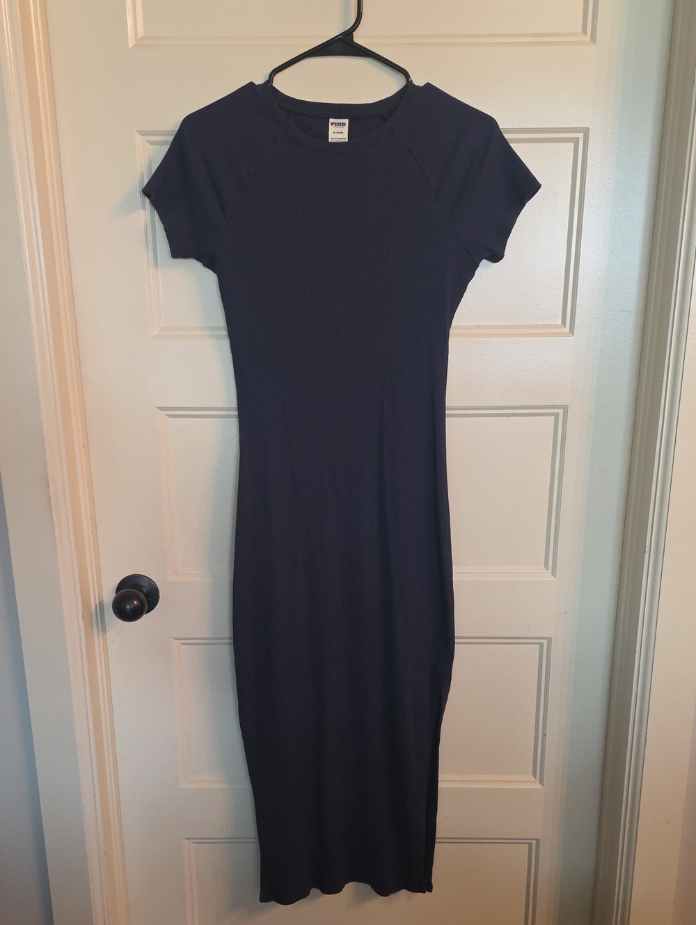 PINK Victoria's Secret Navy Short-Sleeve Maxi Dress